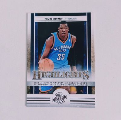 KEVIN DURANT Panini Season Update 2010