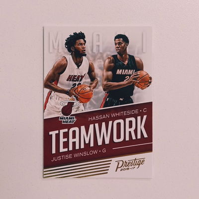 HASSAN WHITESIDE / JUSTICE WINSLOW Panini Prestige 2016