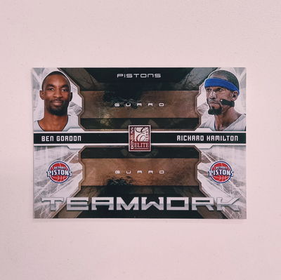 BEN GORDON / RICHARD HAMILTON Panini Donruss Elite 2009