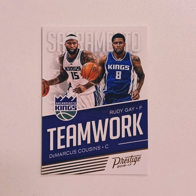 RUDY GAY / DEMARCUS COUSINS Panini Prestige 2016