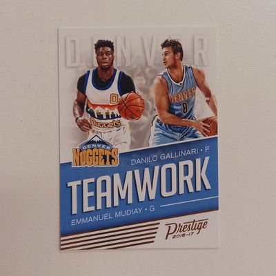 EMMANUEL MUDIAY/DANILO GALLINARI Panini Prestige 2017