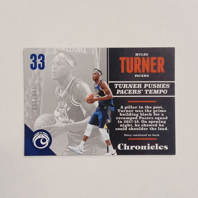 MYLES TURNER Panini Chronicles 2017