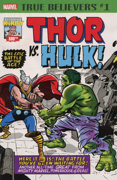 TRUE BELIEVERS: KIRBY 100th THOR VS HULK