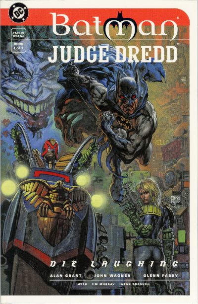 BATMAN JUDGE DREDD: DIE LAUGHING # 1 y 2