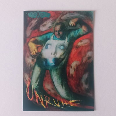 X-FILES VHS PROMO CARD: UNRUHE