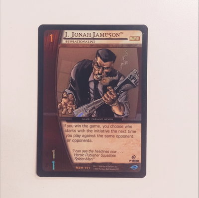 J. JONAH JAMESON Vs System Upper Deck