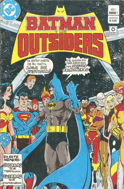 BATMAN Y LOS OUTSIDERS # 1 a 5 Perfil