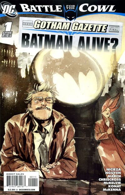 BATTLE FOR THE COWL GOTHAM GAZETTE BATMAN ALIVE # 1