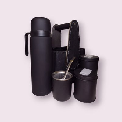 Combo matero con mate de acero inoxidable