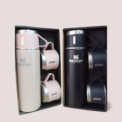 Set termo tipo stanley 500ml + 3 tazas termicas