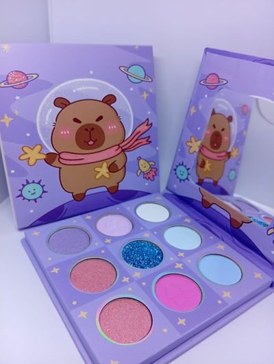 Paleta de sombras Capibara x 9 colores con espejo