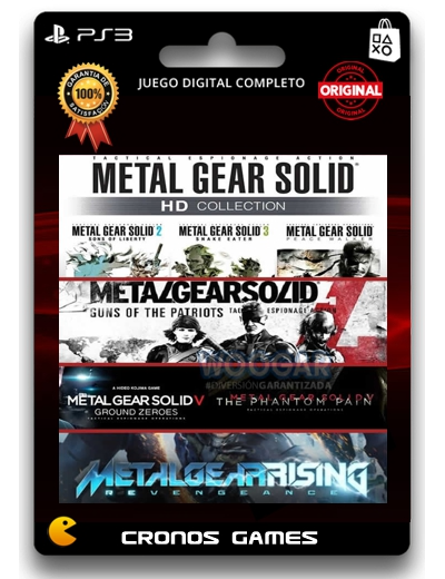 Combo Metal Gear Ultimate Collection - Juegos Digitales para PS3 - Lista en la Descripción