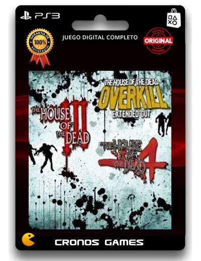 Combo The House of the Dead 3x1 - Juegos Digitales para PS3 