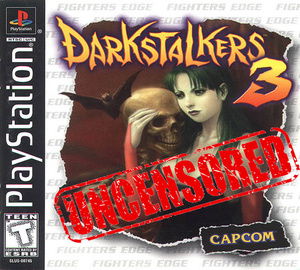 DARKSTALKERS 3 UNCENSORED - PS1 - JUEGO FISICO EN CD REPRO