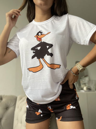Pijama Adultos shorts Pato Lucas