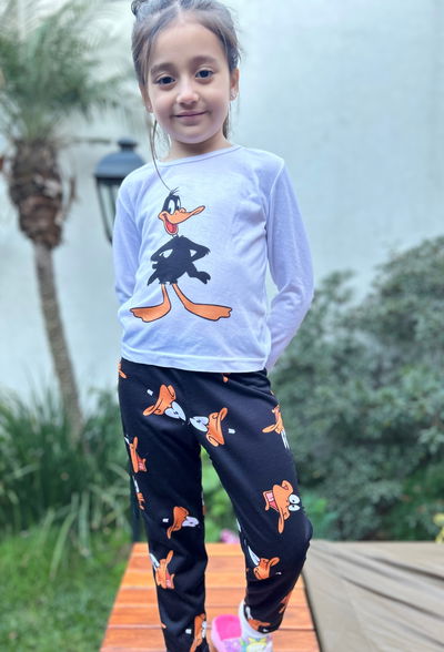 Pijama de Niños Pato Lucas Manga larga