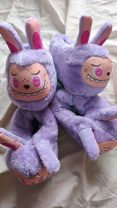 Pantuflas Labubu niños