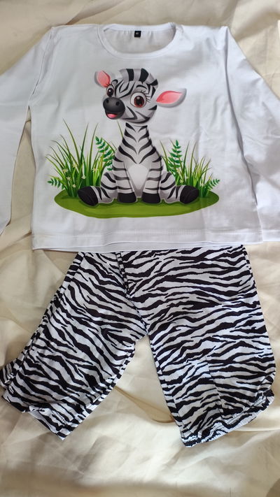 Pijama de Niños Cebra Manga larga