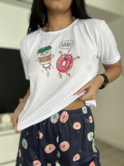 Pijama Adultos shorts Donas