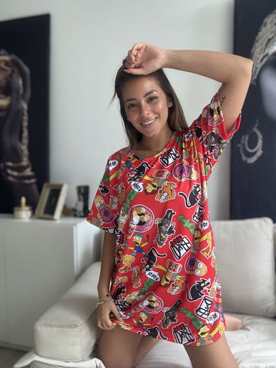 Remeron Minnie manga Corta