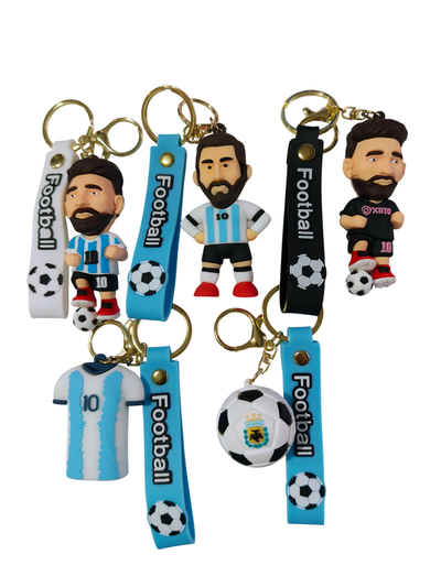 Llaveros de Argentina y Messi