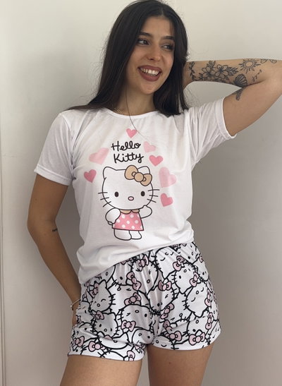 Pijama Adultos shorts Hello Kitty