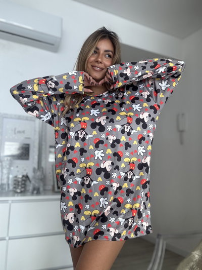 Remeron Manga Larga Mickey