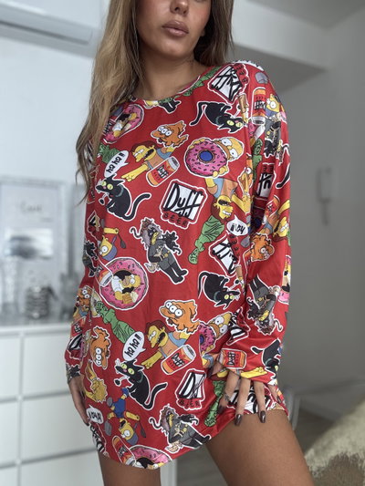 Remeron Manga Larga Los simpsons