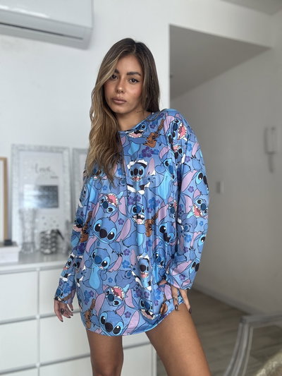 Remeron Manga Larga Stitch