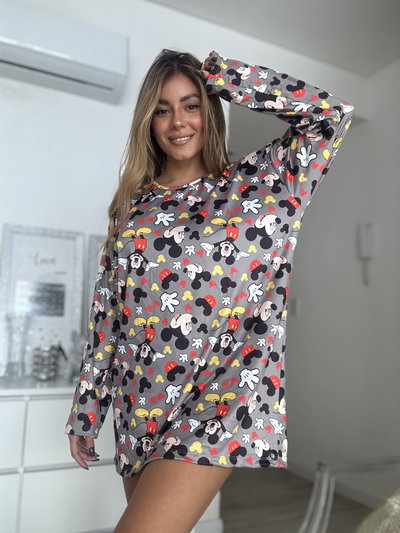 Remeron Manga Larga Mickey