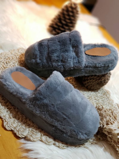 Pantuflas de Pelo varios colores
