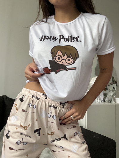 Pijama Harry Potter Pantalón y Manga Corta