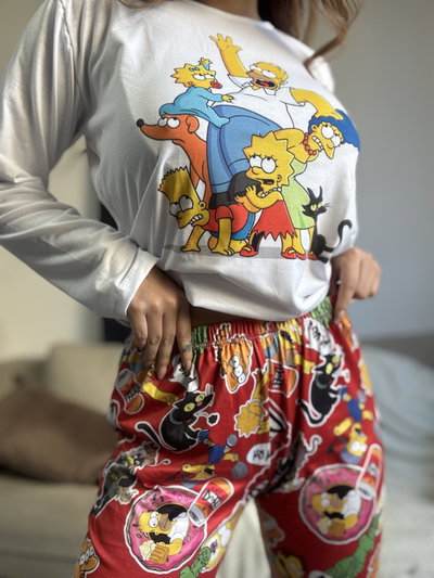 Pijama Los simpsons Pantalón y Manga Larga