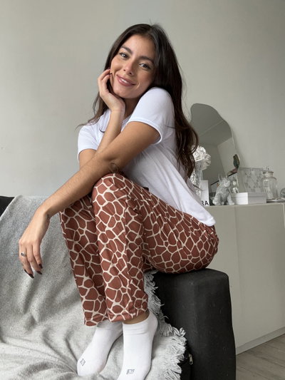 Pijama Jirafa Pantalón y Manga Corta