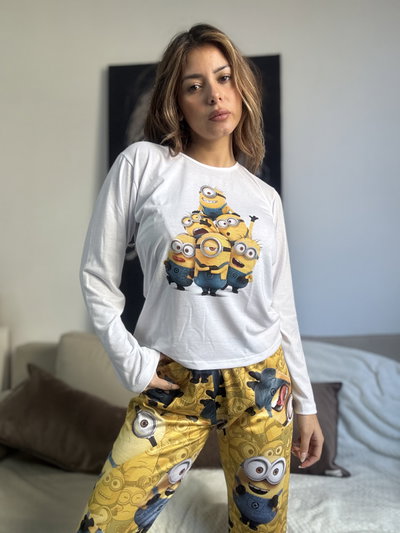 Pijama Los Minions Pantalón y Manga Larga