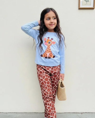 Jirafa Niños Pantalon y Remera manga Larga