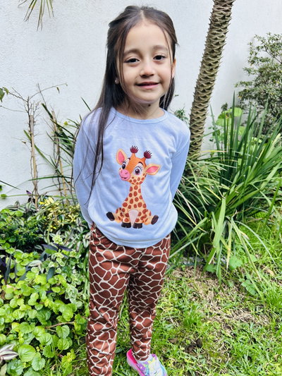 Jirafa Niños Pantalon y Remera manga Larga