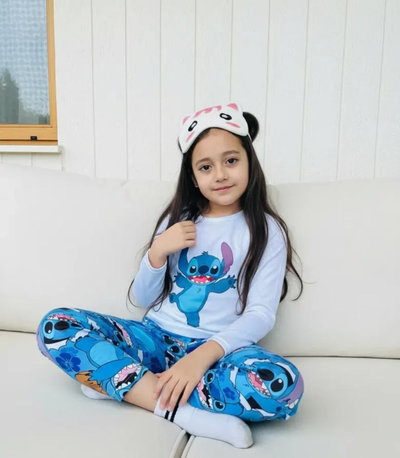 Stitch Niños Pantalon y Remera manga Larga