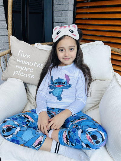 Stitch Niños Pantalon y Remera manga Larga