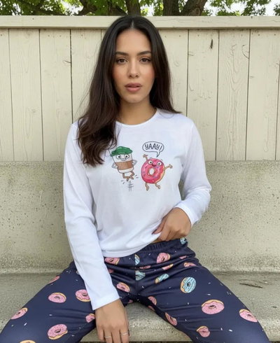 Donas Esponja Niños Pantalon y Remera manga Larga