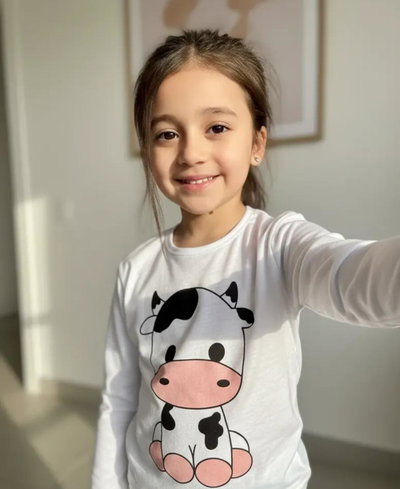 Vaca Niños Pantalon y Remera manga Larga