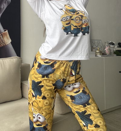 Pijama Adultos Minions manga Larga