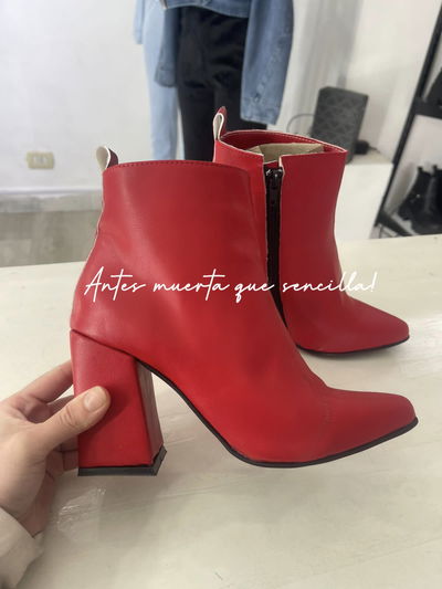Botineta Paris Rojas