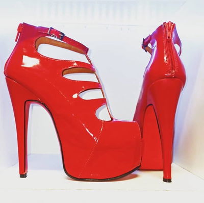 Stiletto Chicago charol roja