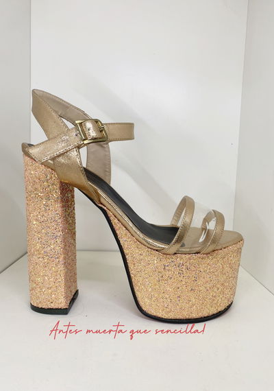 Chavela Glitter dorada