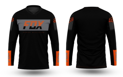 Jersey FOX Negro Naranja