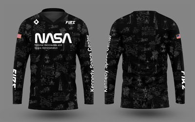 Jersey Remera Manga Larga MotoCross NASA Negro