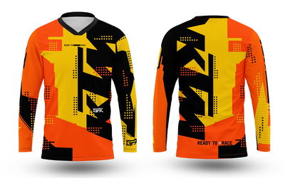 Jersey Remera Manga Larga MotoCross KTM Negro