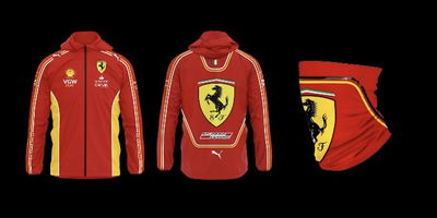 Combo Dia del Padre Campera Ferrari 24’ F1 + Cuello Térmico Ferrari F1
