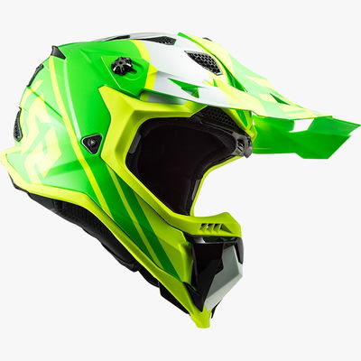Casco LS2 MX700 Subverter Gammax Amarillo / Verde Mate